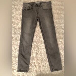 Free People Smoke Gray Denim Skinny Jeans • Sz. W 28